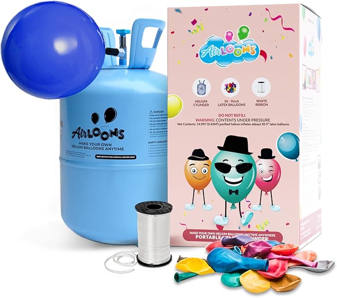 Airloons Helium Balloon Kit by AIRLOONS