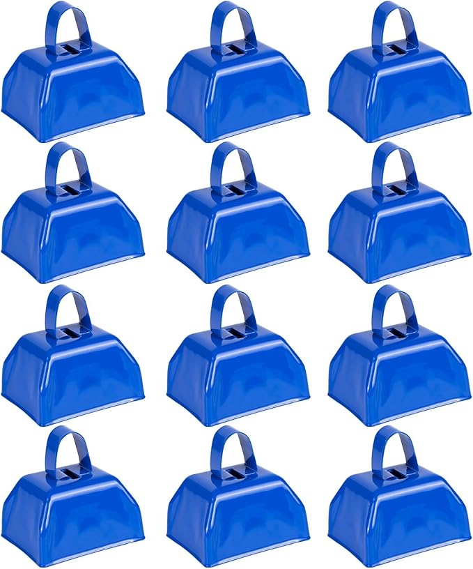 Cow Bells Noise Makers Blue Cheering Bell - Image 9