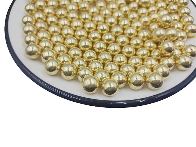 Gold Pearl Sugar Sprinkles 4.23 oz, 10mm Candy Pearls Ideal - Image 2
