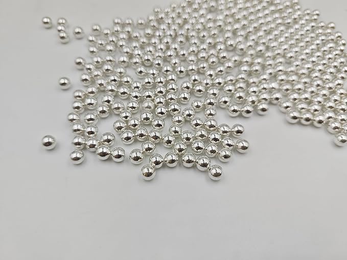 Silver Pearl Sugar Sprinkles 3.53 oz, 7mm Candy Pearls Ideal - Image 3