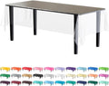 Party Solids Pack Of 12 Premium Plastic Tablecloth 54 Inch x 108 Inch Rectangle by Exquisite