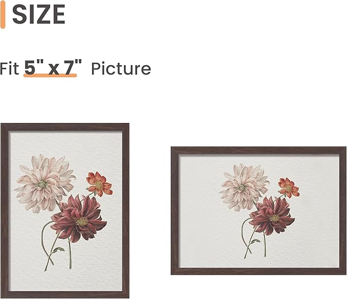upsimples 5x7 Picture Frame Set of 3, Made of High Definition Glass - Image 4