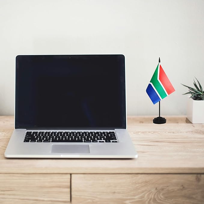 2 Pack South Africa Desk Flag Set, South Africa Desktop Small Miniature Table - Image 5