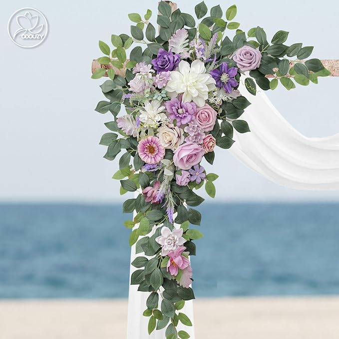 Wedding Arch Flowers, Artificial Flower Arch Decor - Image 3