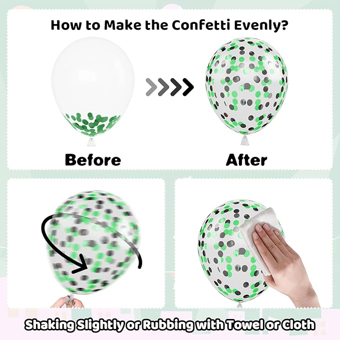 Paready Green and Brown Balloons - Image 9