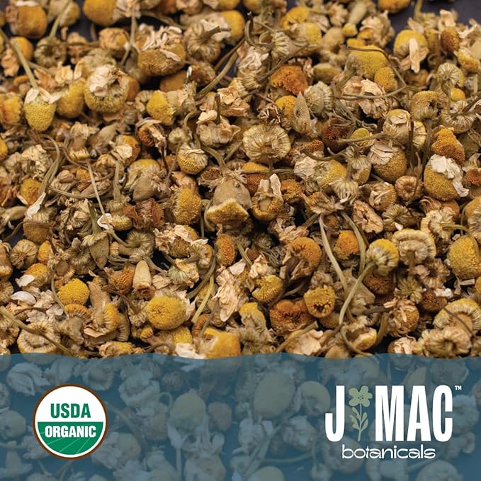 J Mac Botanicals, Organic Chamomile Flowers, Certified USDA Organic. Whole - Image 8