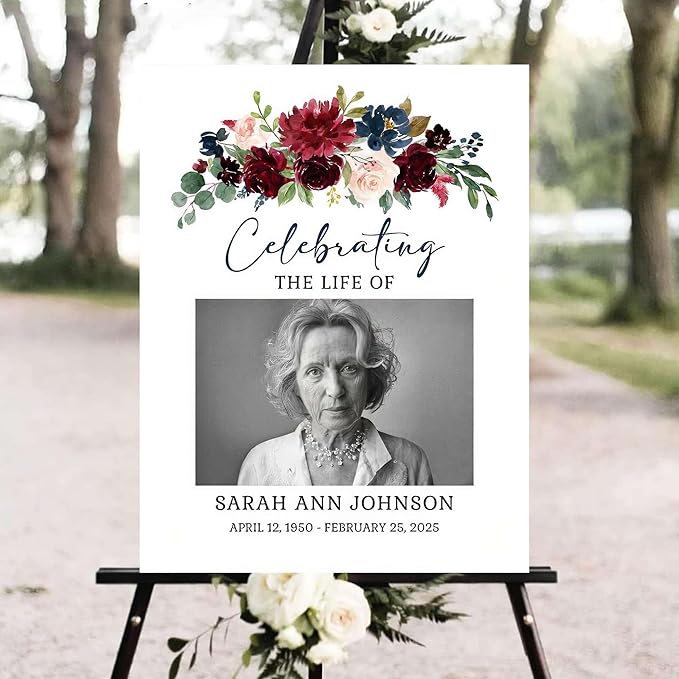 Personalized Funeral Welcome Signs, Celebration Of Life Yard Sign, Celebration by SZ-HaNoi