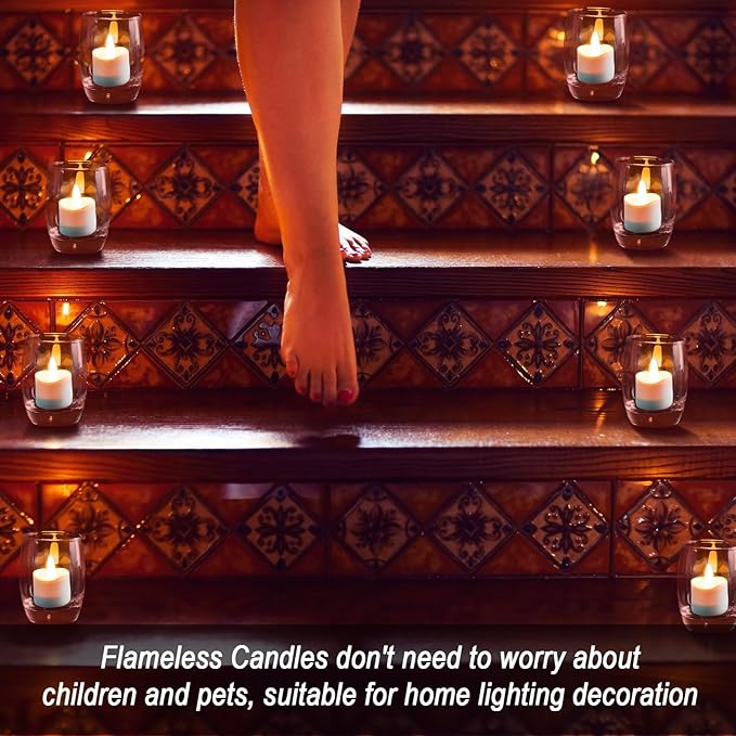 HL Flameless Candles with Remote Timer, 100+Hours Rechargeable Waterproof - Image 6