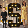 Pooqla 4 FT Marquee Light Up Letters, Giant Sign Big Mosaic by Pooqla