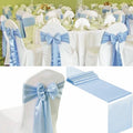 100 PCS Satin Chair Sashes Decorative Bow Chair Sashes Ties Back Ribbon Bows by SATULGAU