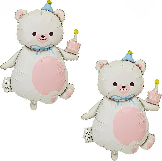 2PCS Matte bear Animal balloon by YOIOZAIZAI