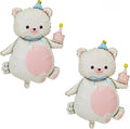 2PCS Matte bear Animal balloon by YOIOZAIZAI
