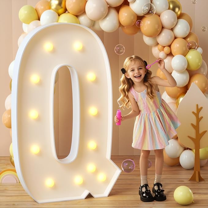 imprsv Marquee Light Up Letters, 4FT Mosaic Letters by Letsmakeitimpressive