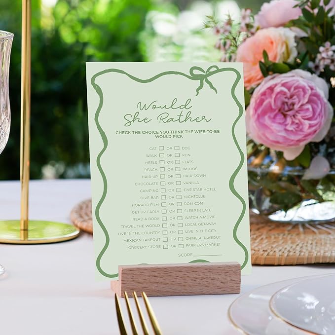 DEEKA 30 PCS Bridal Shower Games Card - Image 6