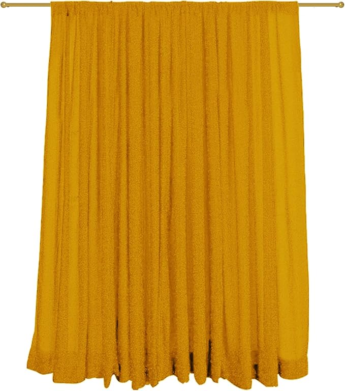 10ft x10ft Gold Metallic Spandex Backdrop Drapes Curtains, 1 Panel Glitter - Image 5