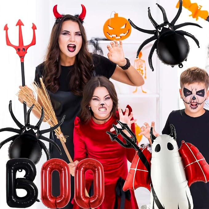 Halloween Balloons Decorations, Spider Foil Balloon - Image 3