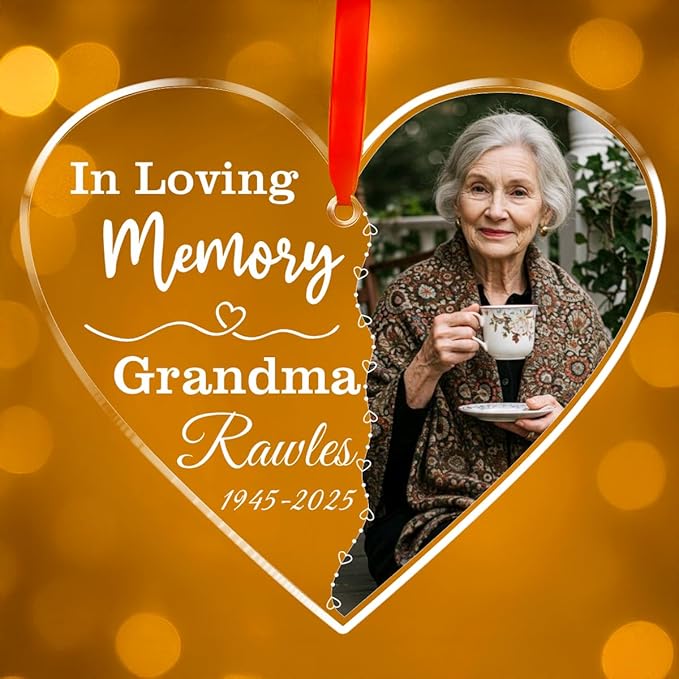 Personalized Memorial Glass Ornament 2025 – I Am Always by Unknown