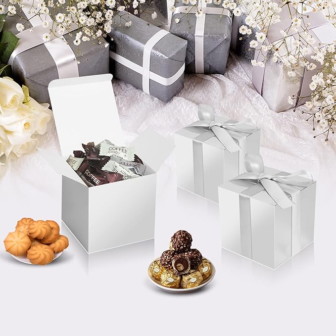 100 Pack Small Gift Boxes, Cupcake Boxes, Candy Boxes - Image 3