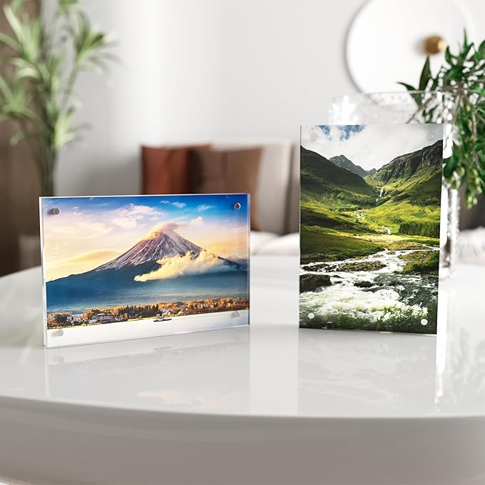 4x6 Acrylic Picture Frame 1 Pack, Desktop Display Decor Gift - Image 4