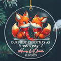 Personalized Our First Christmas As Mr & Mrs Ornament, Custom Date/Name Mr & by BixDori