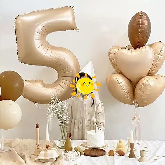 10pc Cream White Heart Balloons - Image 4
