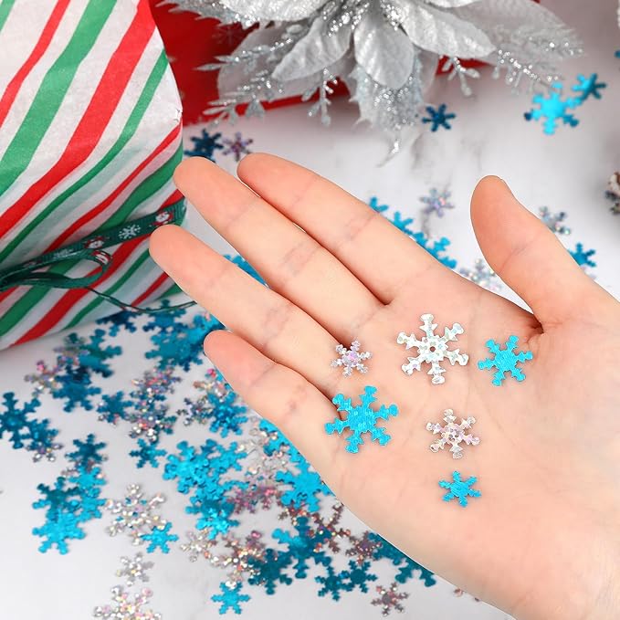 MARFOREVER Winter Snowflake Confetti Decorations - Image 4