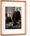 11x14 Picture Frame USA-Sourced Natural Cherry Wood Solid Original Wood Photo by Dreamland