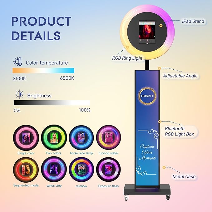 HARZHI Portable Photo Booth Compatible - Image 3