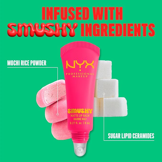 NYX PROFESSIONAL MAKEUP Smushy Matte Lip Balm, Tinted Lip Moisturizer - Image 6