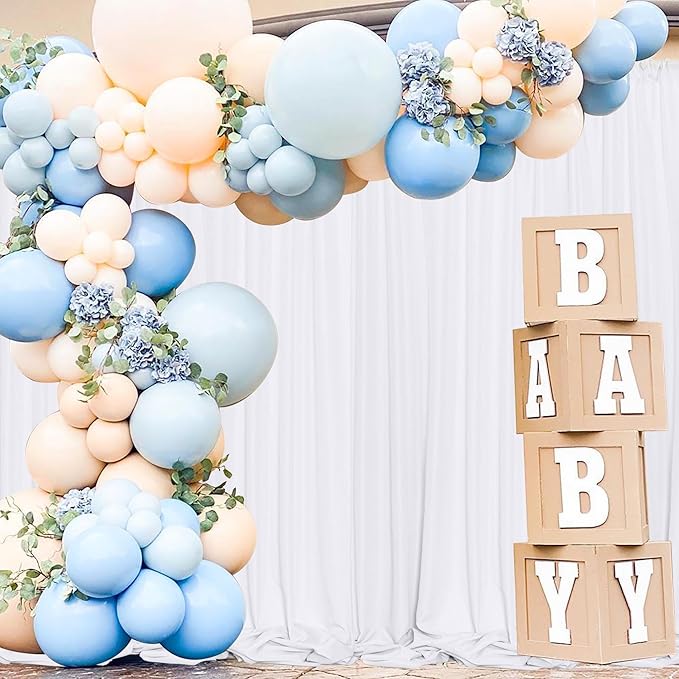 MEETSKY 10 feet x 10 feet White Backdrop Curtain - Image 9