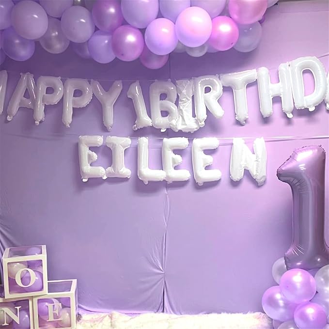 Pastel Purple Birthday Balloon Numbers 12, 40 Inch Giant Light Purple Foil - Image 5