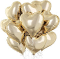 Pastel Gold Heart Balloons by TAOYE