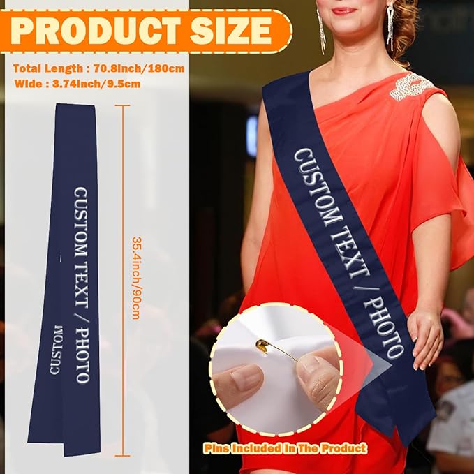 Custom Sash, Personalized Birthday Sash - Image 3