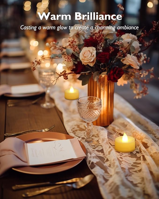 Homemory 24pcs Flameless LED Tea Lights - Image 9