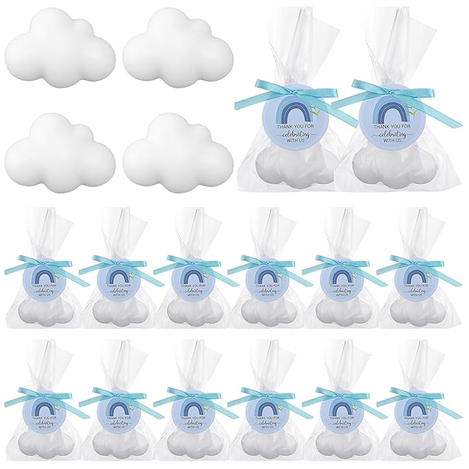 Demissle 20 Pcs Cloud Baby Shower Soap Favors Mini Handmade Soap Gifts by Demissle