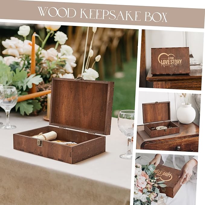 AW BRIDAL Engraved Wedding Memory Box - Image 6