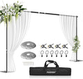 FUDESY Backdrop Stand Heavy Duty, 10x10ft Adjustable Photo Background Pipe and by FUDESY