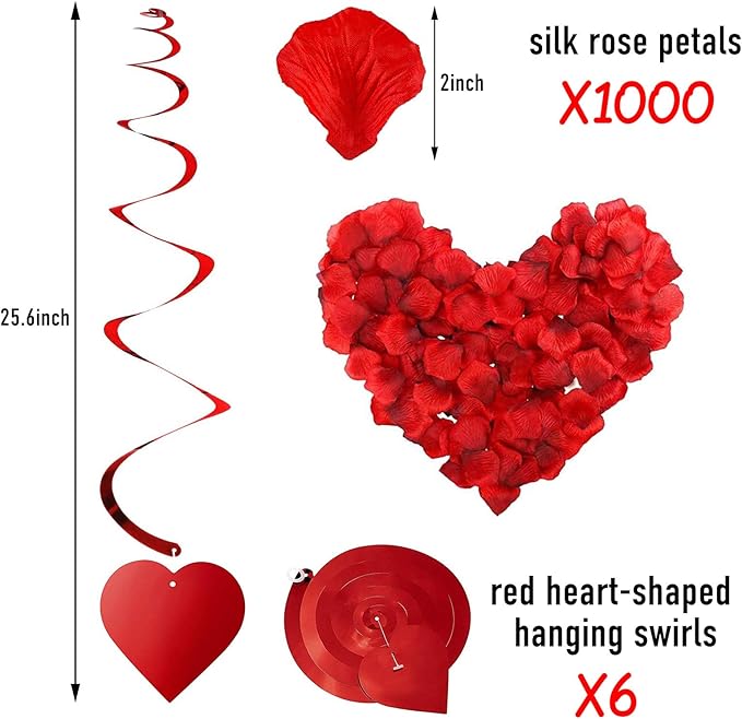 Rainmae I Love You Gold Balloons and Heart Balloons Kit - Image 3