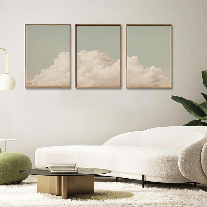 myusuar 3 Piece Large Modern Abstract Canvas Framed Wall Art - Image 8