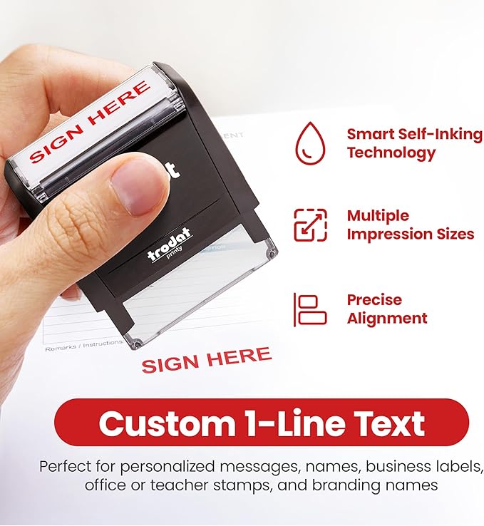 Promot Self Inking 1 Line Custom Stamp - Image 3