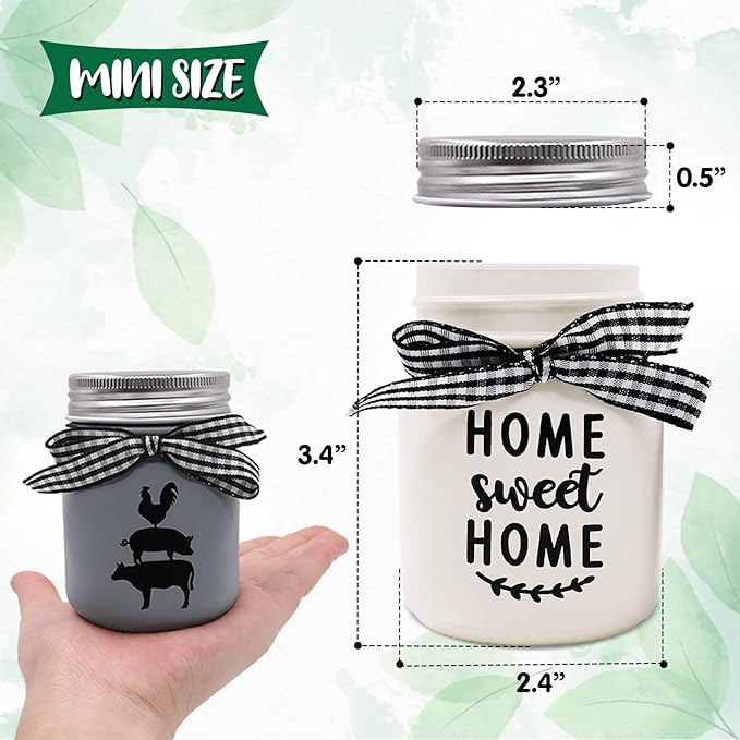 Mini Mason Jar Centerpiece Table Decorations - Image 5
