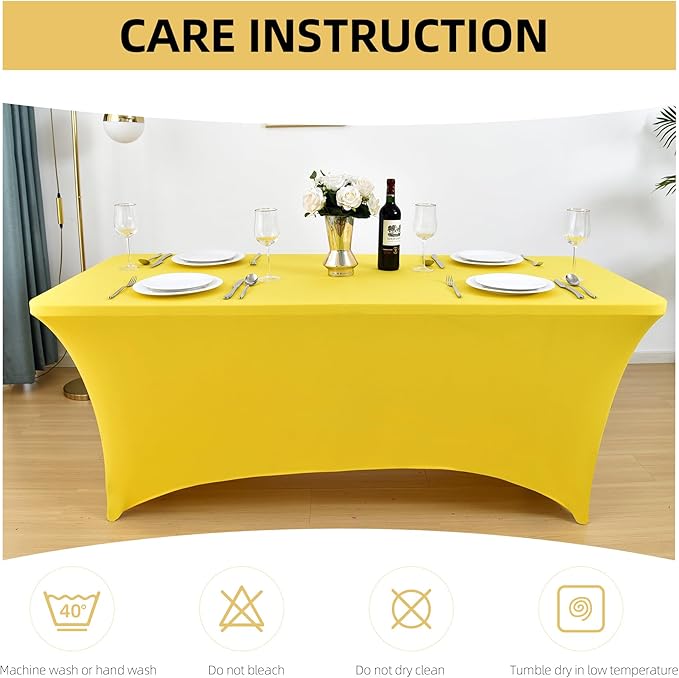 6-Pack 6ft Spandex Table Covers - Image 6