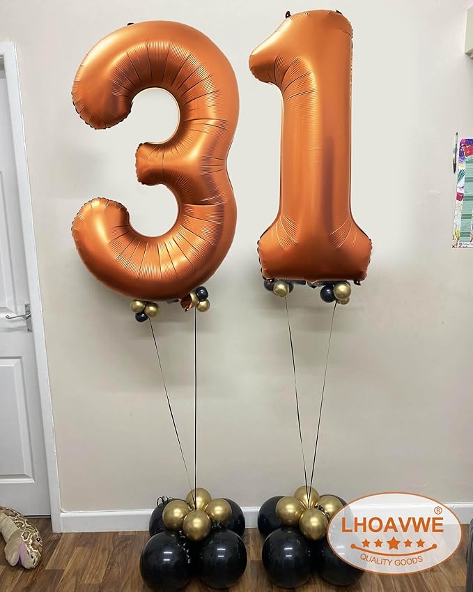 Number 15 Orange Balloons 40 Inch Giant Foil Helium - Image 5
