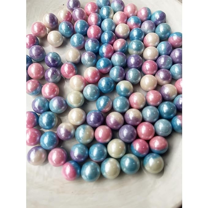 Edible Blue Mermaid Pink Pearl Sugar Sprinkles Candy Baking Edible Cake - Image 2