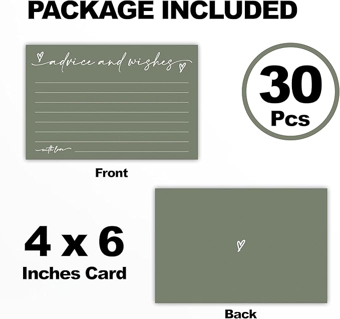 30 Advice & Wishes Cards - Image 2