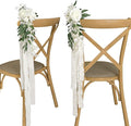 Lookein Set of 8 Pew Flowers for Wedding Ceremony Chair Decorations Bench by Lookein