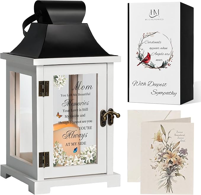 Memorial Lantern Bereavement Sympathy Gifts in Memory of Loved One Memorial by HugMemories