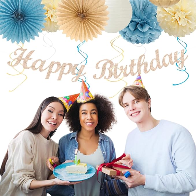 Light-Dusty Blue 18th Happy-Birthday Party-Decorations - Image 7
