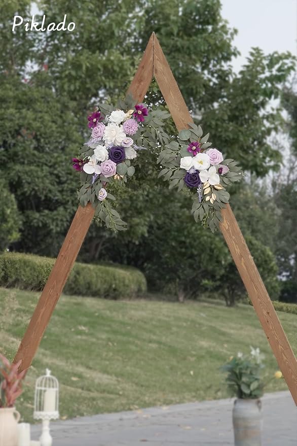 Faux Flower Swag Set of 2 for Wedding Welcome Signs Floral Swag Wedding - Image 3