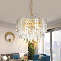 Gold Copper Crystal Chandelier Lighting 17.7'' by Lt-vtLighting